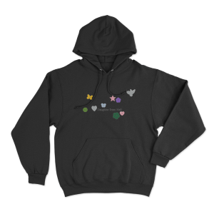 Daughter from Hell Buttons Unisex Hoodie Black