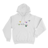 Daughter from Hell Buttons Unisex Hoodie White