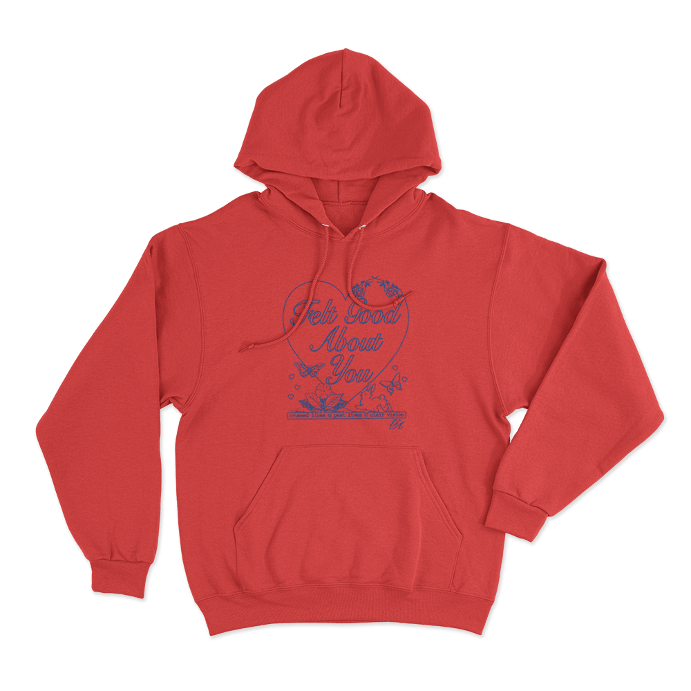 Felt Good About You Unisex Hoodie Red Felt Good About You Unisex Hoodie Red