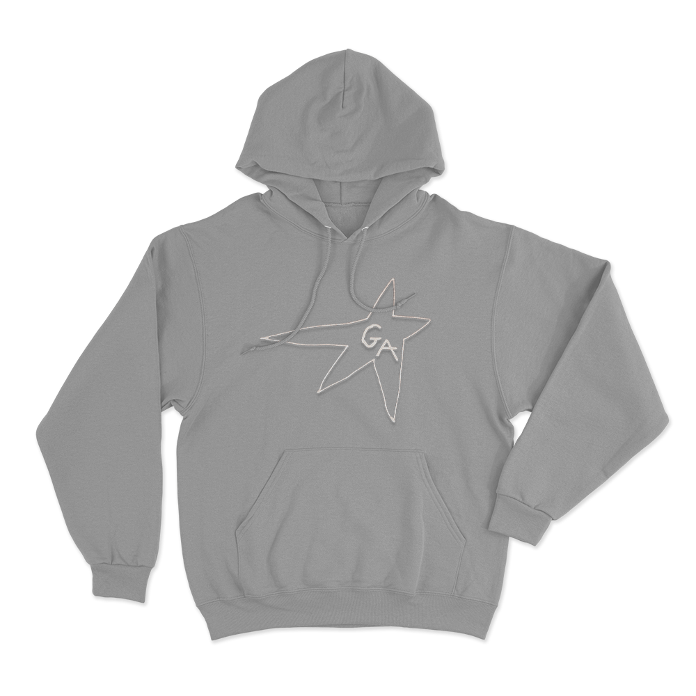 GA Hollow Star Logo Unisex Hoodie Grey GA Hollow Star Logo Unisex Hoodie Grey