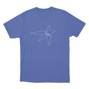 GA Hollow Star Logo Unisex T Shirt Blue