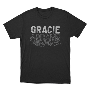 Gracie Abrams Letter Repeat Unisex T Shirt Black