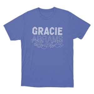 Gracie Abrams Letter Repeat Unisex T Shirt Blue