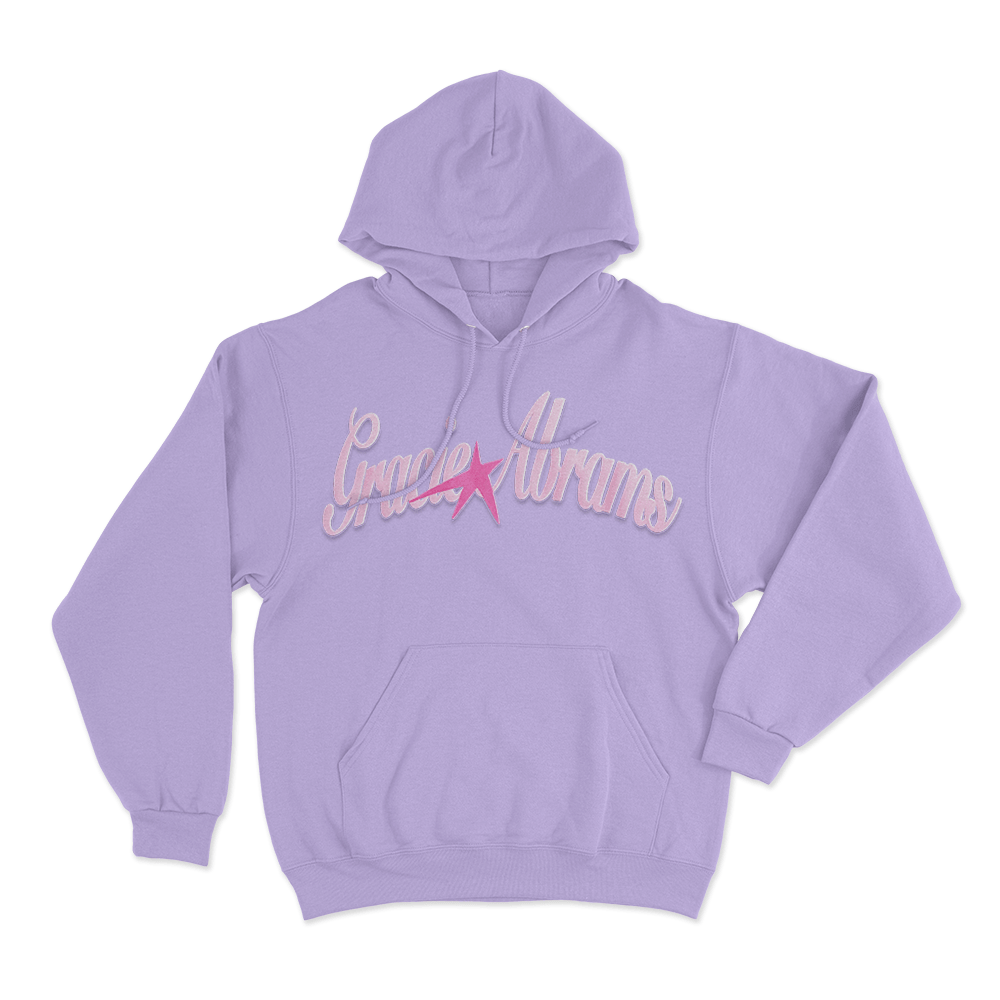 Gracie Abrams Pink Star Unisex Hoodie Purple Gracie Abrams Pink Star Unisex Hoodie Purple