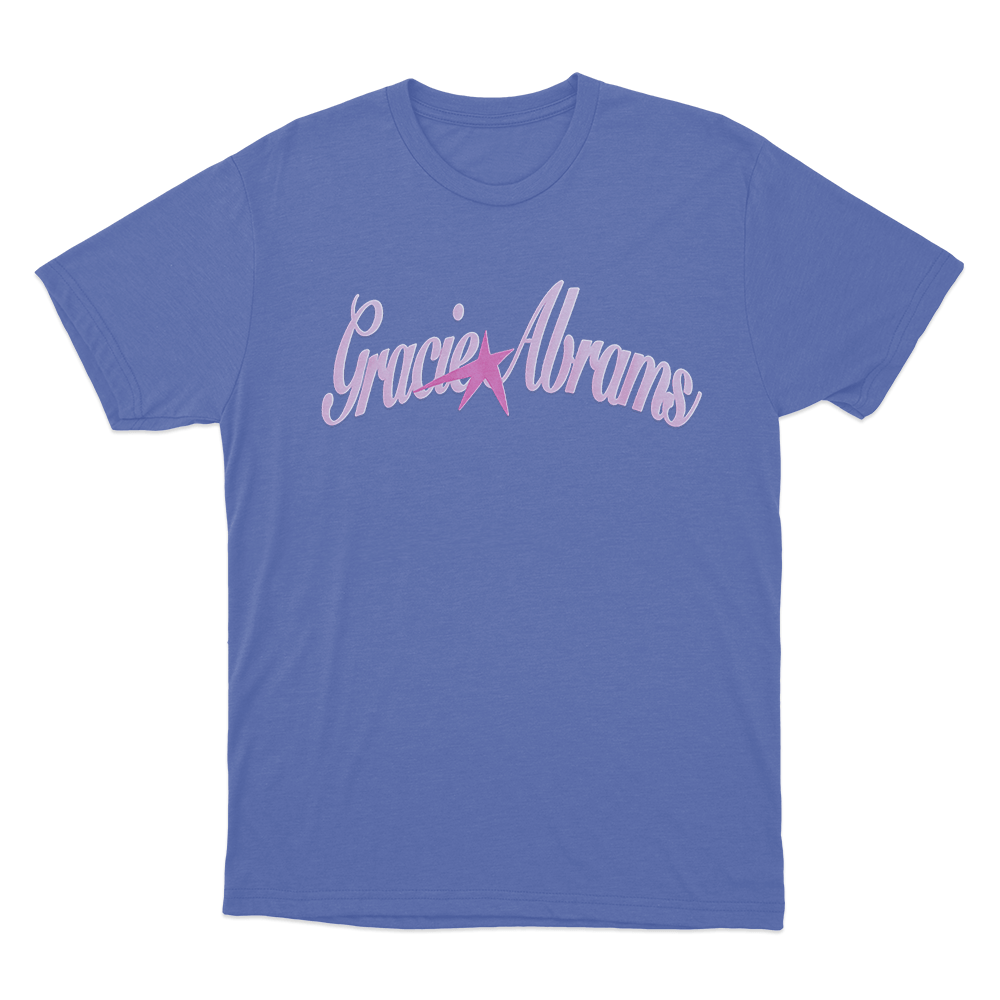 Gracie Abrams Pink Star Unisex T Shirt Blue Gracie Abrams Pink Star Unisex T Shirt Blue
