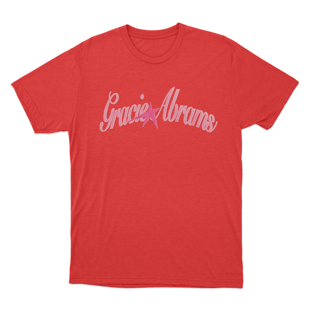 Gracie Abrams Pink Star Unisex T Shirt Red Gracie Abrams Pink Star Unisex T Shirt Red