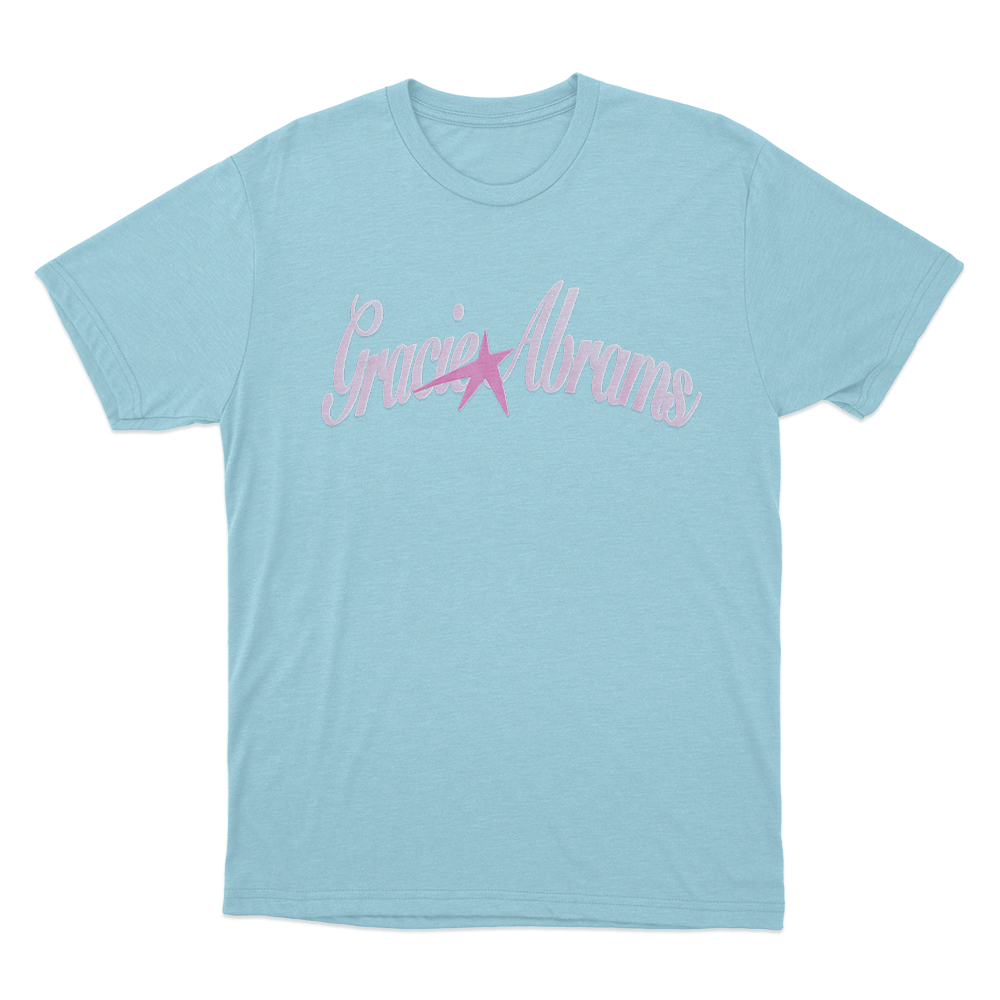 Gracie Abrams Pink Star Unisex T Shirt Sky Blue Gracie Abrams Pink Star Unisex T Shirt Sky Blue