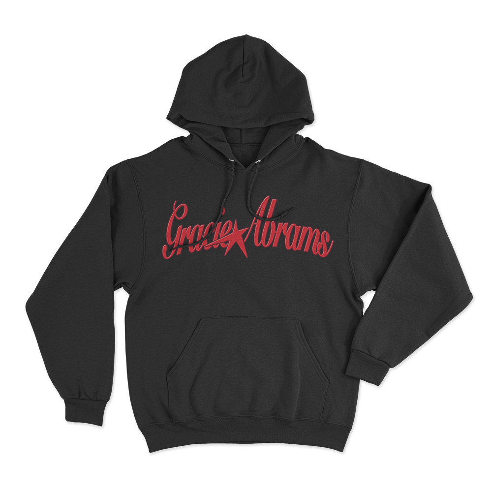 Gracie Abrams Red Star Unisex Hoodie Black Gracie Abrams Red Star Unisex Hoodie Black