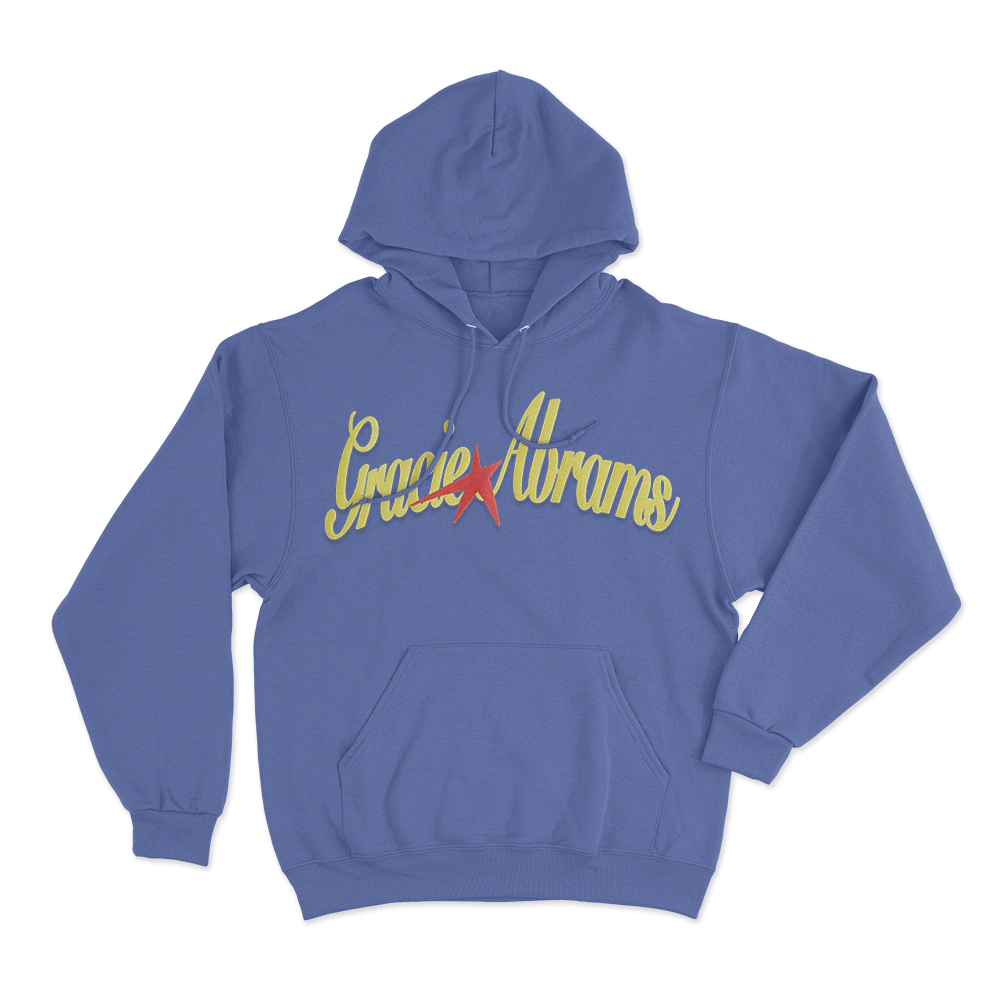 Gracie Abrams Yellow Star Unisex Hoodie Blue Gracie Abrams Yellow Star Unisex Hoodie Blue