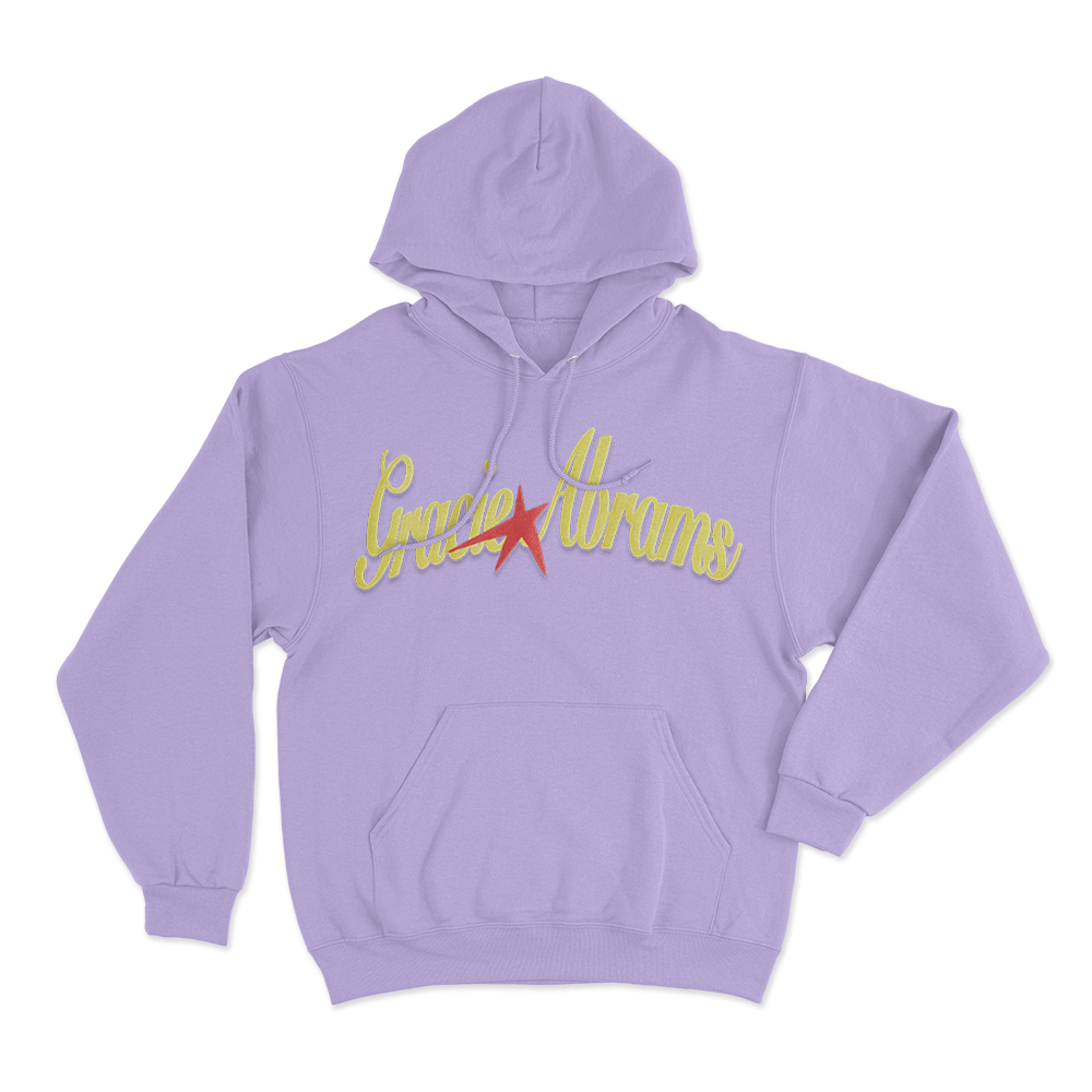 Gracie Abrams Yellow Star Unisex Hoodie Purple Gracie Abrams Yellow Star Unisex Hoodie Purple