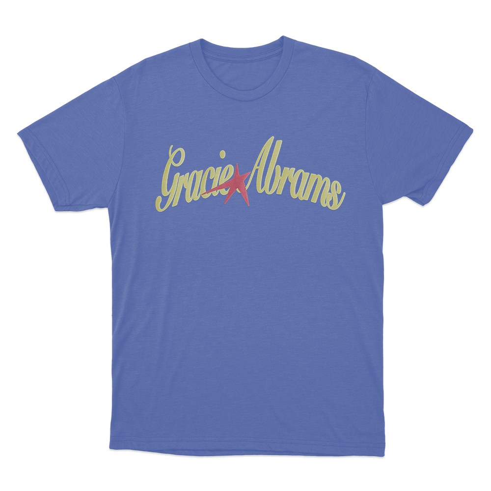 Gracie Abrams Yellow Star Unisex T Shirt Blue Gracie Abrams Yellow Star Unisex T Shirt Blue