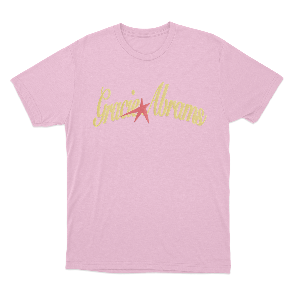 Gracie Abrams Yellow Star Unisex T Shirt Pink Gracie Abrams Yellow Star Unisex T Shirt Pink