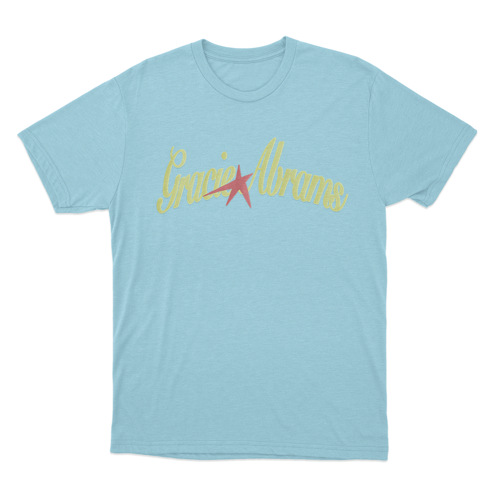 Gracie Abrams Yellow Star Unisex T Shirt Sky Blue Gracie Abrams Yellow Star Unisex T Shirt Sky Blue