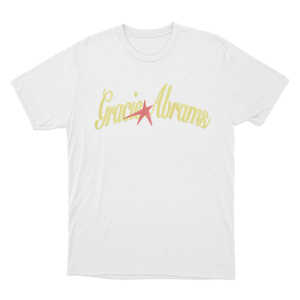 Gracie Abrams Yellow Star Unisex T Shirt White Gracie Abrams Yellow Star Unisex T Shirt White