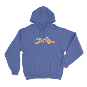 The Secret Of Us Sticker Design Unisex Hoodie Blue