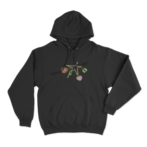 Toronto Maple Leaf Charm Popup Unisex Hoodie Black
