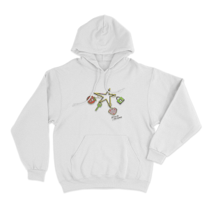 Toronto Maple Leaf Charm Popup Unisex Hoodie White